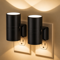 Cylindrical plug-in wall night lights, dimmable LED night light.