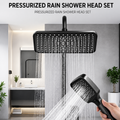 360° rotating rainfall shower system.