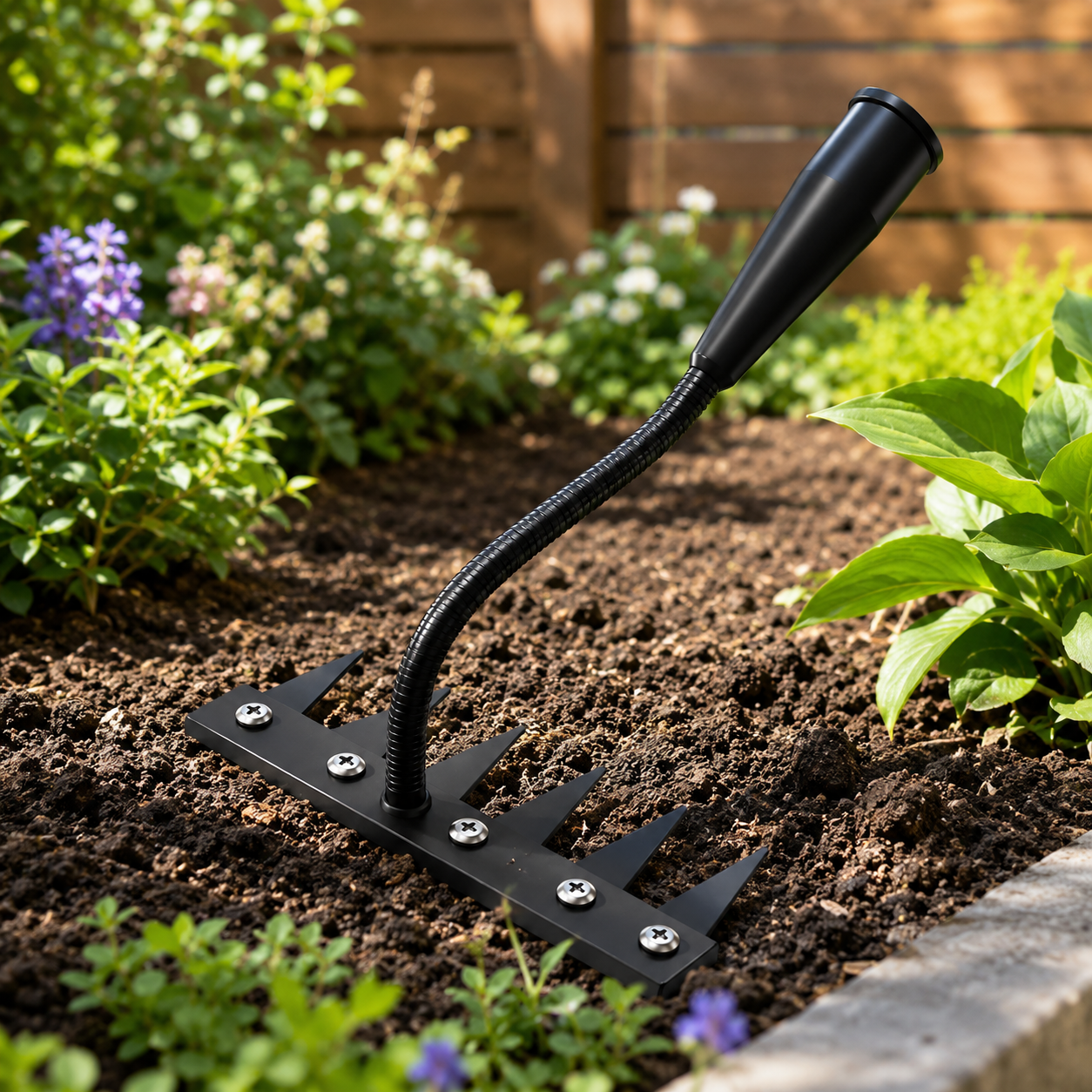 5/6/7/8-tooth carbon steel garden hand rake.