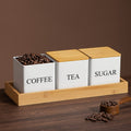 metal containers for storing coffee beans
